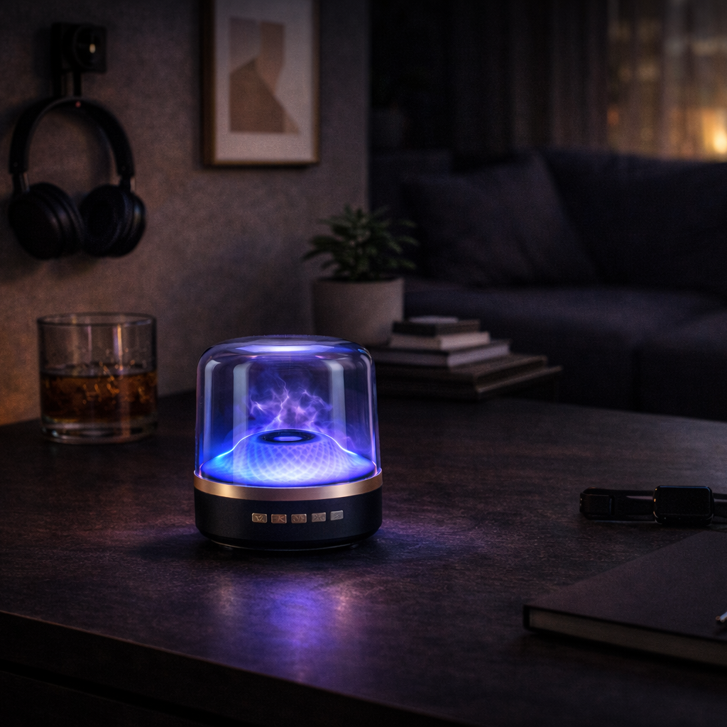 Bluetooth speaker diffuser with ambient glow