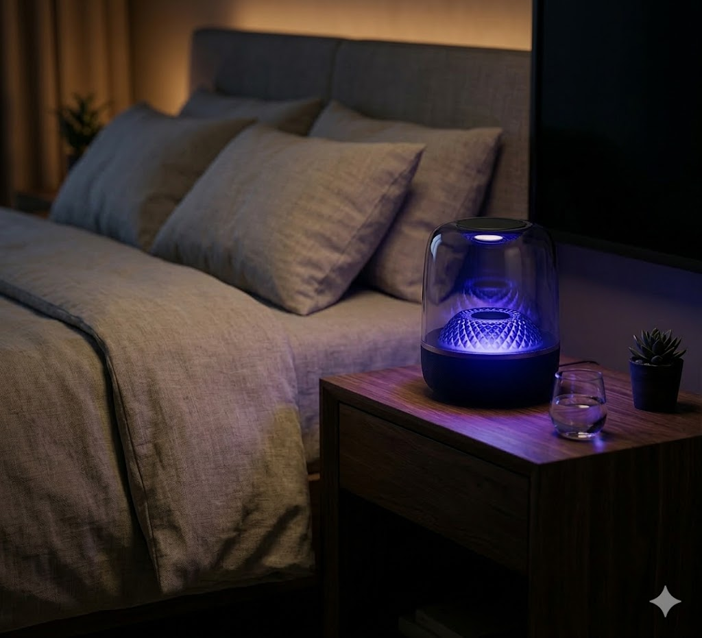 Bluetooth speaker diffuser with ambient glow